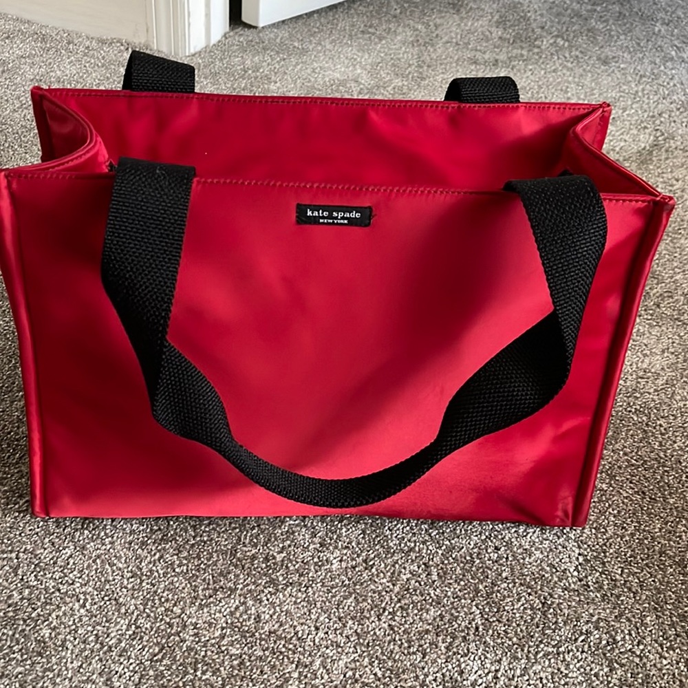 Kate Spade Red Nylon Diaper Bag